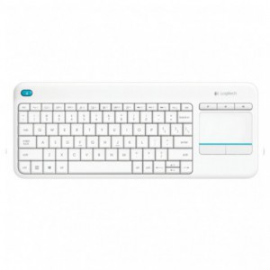 TECLADO LOGITECH WIRELESS K400 PLUS TOUCH PAD BLANCO 