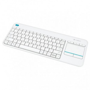 TECLADO LOGITECH WIRELESS K400 PLUS TOUCH PAD BLANCO 