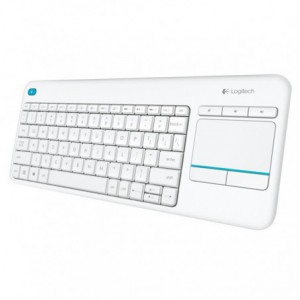 TECLADO LOGITECH WIRELESS K400 PLUS TOUCH PAD BLANCO 