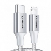 CABLE USB TIPO C A LIGHTNING 3A - 2M OC - UGREEN