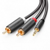 CABLE JACK M 3.5MM A 2 RCA M - 2M - UGREEN
