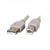 CABLE USB TIPO A/B 3 METROS M/M GRIS/TRAN 2.0 (IMPRESORA)
