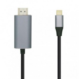 ADAPT.AISENS USB TIPO C MACHO A HDMI MACHO 1.80M NEGRO