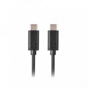 CABLE USB LANBERG TIPO-C A TIPO-C 1MTS NEGRO 