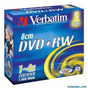 DVD+RW VERBATIM 8CM SLIM CASE 5