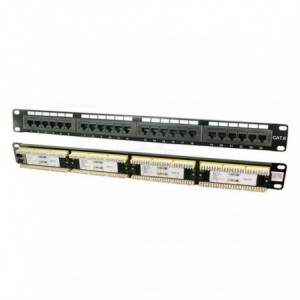 PATCH PANEL 19" PARA 24 PUERTOS CAT/6 UTP 