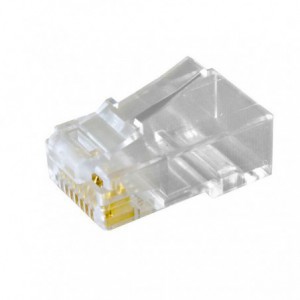 CONECTOR RJ45 UTP (8P8CR) MACHO CAT.6 MAX.23AWS/ APANTALLAR
