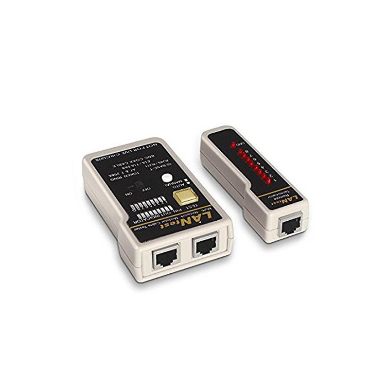 CAJA CHEQUEADORA PARA RJ11/ RJ12/ RJ45/ COAXIAL