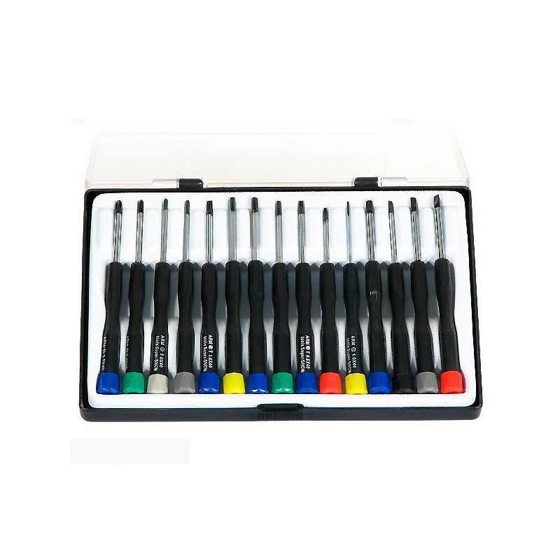 KIT HERRAMIENTAS CON 15 LLAVES PRECISION