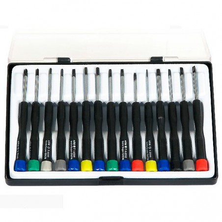 KIT HERRAMIENTAS CON 15 LLAVES PRECISION