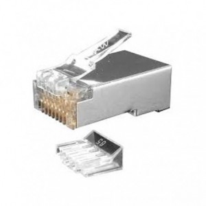 CONECTOR RJ45 STP CAT.6A MAX.23AWG APANTALLADOS
