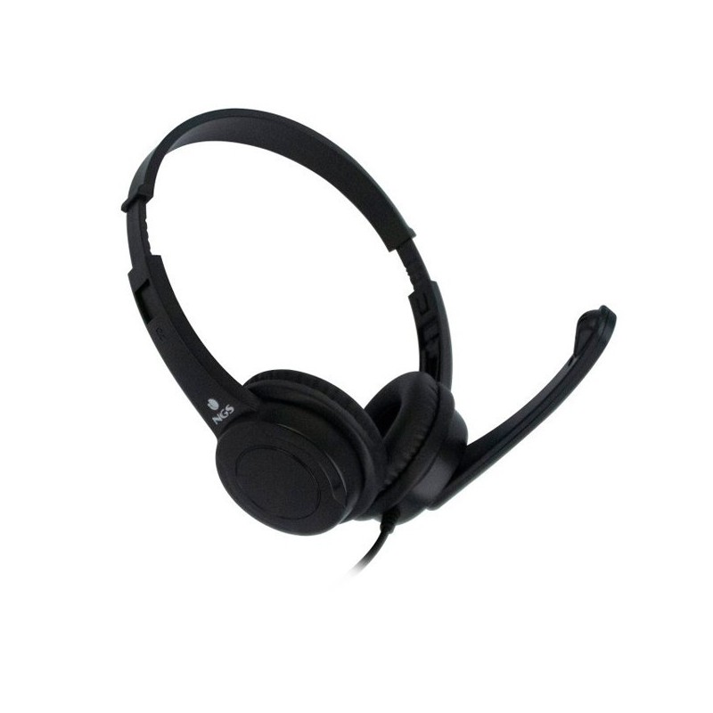 AURICULARES NGS VOX-505 CON MICRÓFONO USB NEGROS