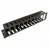 GUIA PARA CABLE 2U METAL CON TAPA 