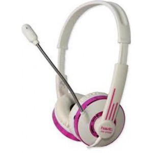 AURICULAR HAVIT HV-H132D ROSA/BLANCO CON MICROFONO