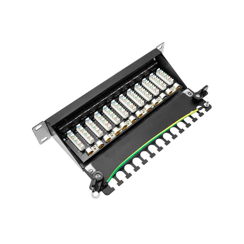 PATCH PANEL 10" 12 PUERTOS FTP CAT.6A+CM