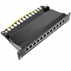 PATCH PANEL 10" 12 PUERTOS FTP CAT.6A+CM