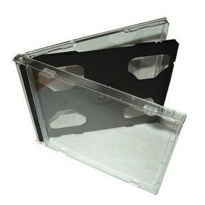 ARCHIVADOR PARA 2 CD,S BANDEJA NEGR.O TR*