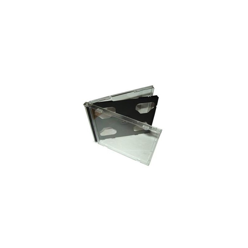ARCHIVADOR PARA 2 CD,S BANDEJA NEGR.O TR*