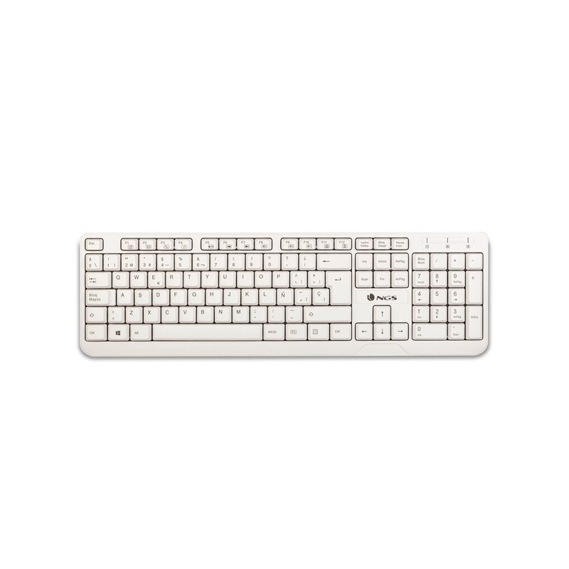 TECLADO NGS SPIKE BLANCO