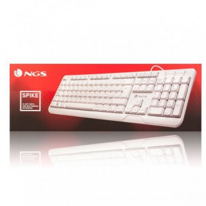 TECLADO NGS SPIKE BLANCO