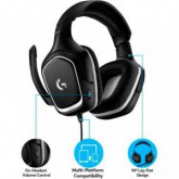AURICULARES LOGITECH GAMING CON MICRO G332 NEGRO/ BLANCO