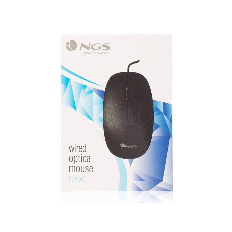 RATON NGS FLAME OPTICO  800DPI NEGRO SCROLL CON CABLE 