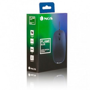 RATON NGS FLAME OPTICO 800DPI AZUL SCROLL CON CABLE