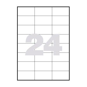 ETIQUETAS LASER 70 X 37 C/ 250      