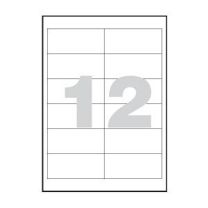 ETIQUETAS LASER  97X 42 C/100*