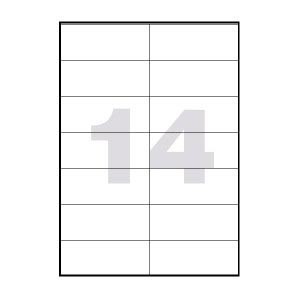 ETIQUETAS LASER 105X 42 C/100*