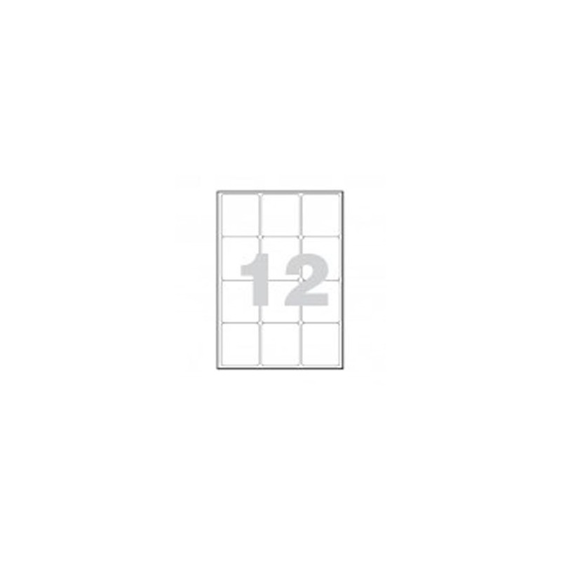 ETIQUETAS LASER  63X 72 C/100 CANTO ROMO*