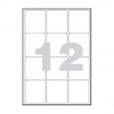 ETIQUETAS LASER  63X 72 C/100 CANTO ROMO*