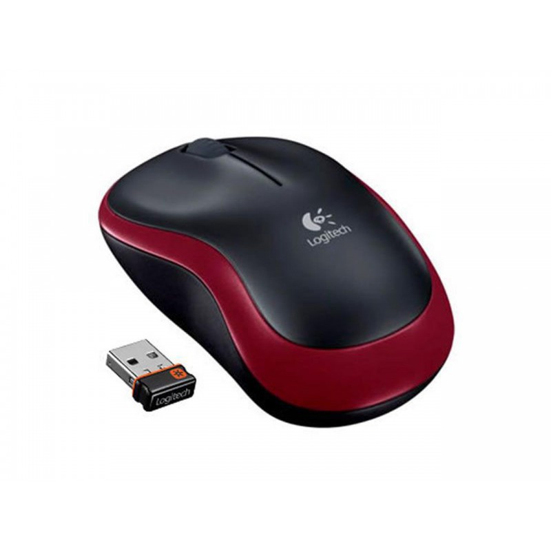 RATON LOGITECH M185 RED WIRELESS