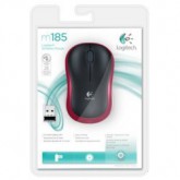 RATON LOGITECH M185 RED WIRELESS
