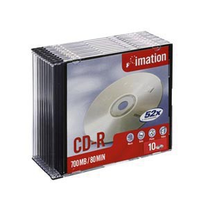 CD-R 700MB IMATION 52X SLIM C/10 