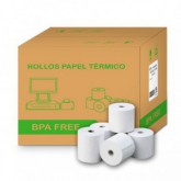ROLLO TERMICO 80X60MM SIN BISFENOL A 65GR C/80