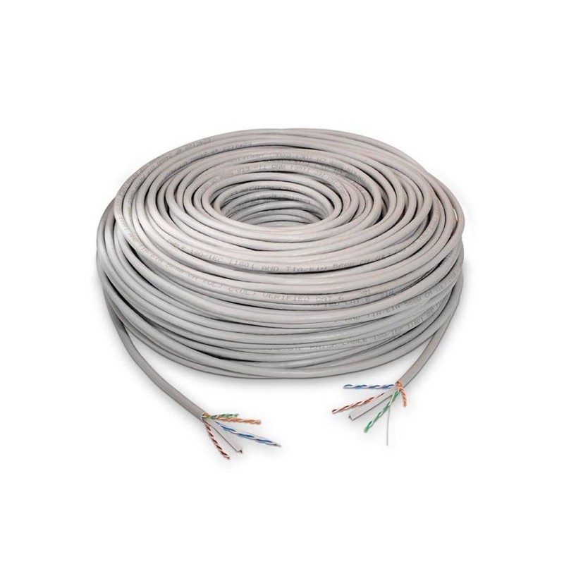 BOBINA CABLE RJ45 UTP 305M CAT.6 EXTERIOR RIGIDO SIN APANT.