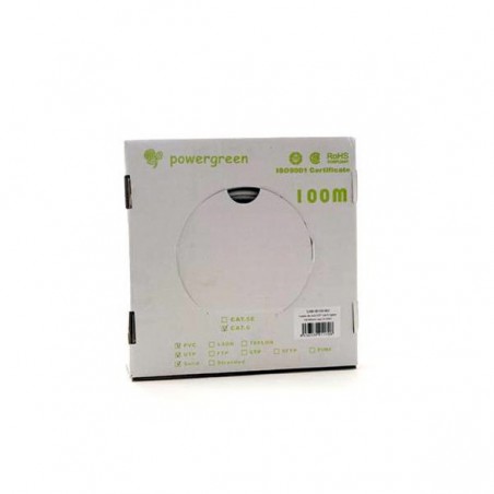 BOBINA CABLE RJ45 UTP 100 M.CAT.5E TIPO RIGIDO 