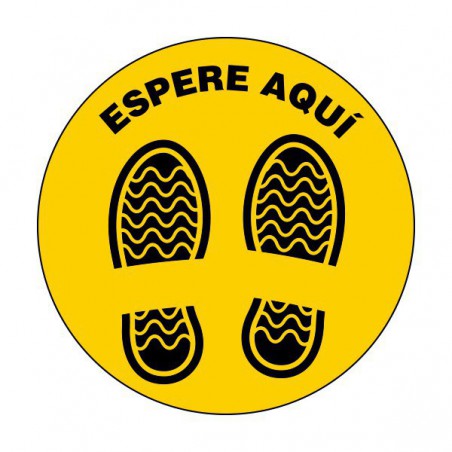 ETIQUETA DISTANCIA DE SEGURIDAD CIRCULAR 40 Ø  10 UND 