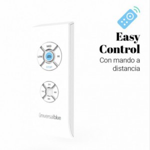 VENTILADOR TECHO GALERNA 3052 INOX ASPAS TRANSLÚCIDAS 132 CM