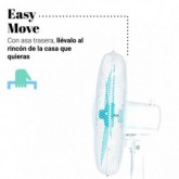 VENTILADOR DE PIE ZERMATT 3045W BLANCO 40W