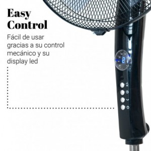 VENTILADOR DE PIE ZERMATT 3050 B CON DISPLAY NEGRO 50W