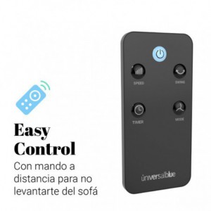 VENTILADOR DE PIE ZERMATT 3050 W CON DISPLAY BLANCO 50W