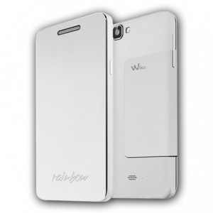 FUNDA WIKO CON TAPA RAINBOW BLANCO