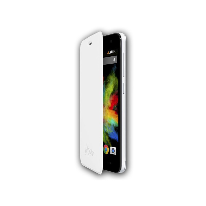 FUNDA WIKO CON TAPA BIRDY BLANCO 