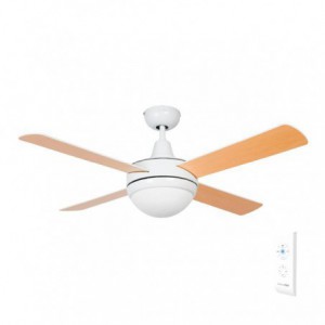 VENTILADOR DE TECHO SIROCO BLANCO-MARRÓN 4 ASPAS 106 CM