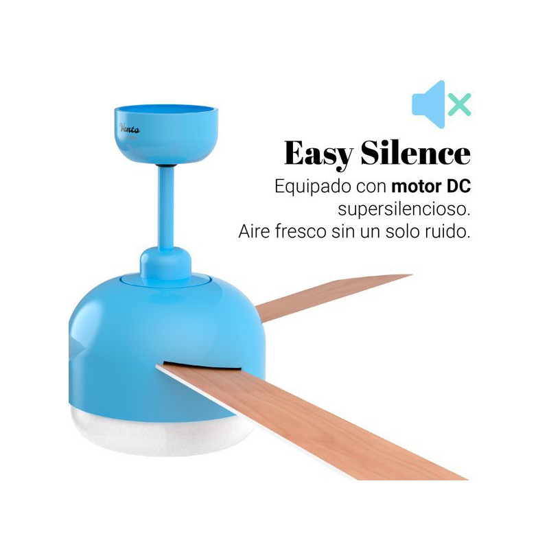 VENTILADOR DE TECHO VENTO 4048BL AZUL SILENCIOSO