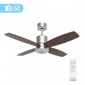 VENTILADOR DE TECHO MIDI INOX-NEGRO MOTOR DC 106 CM