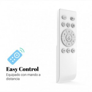 VENTILADOR DE TECHO MIDI INOX-NEGRO MOTOR DC 106 CM