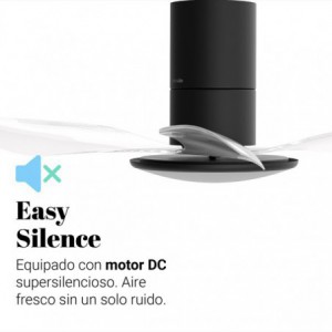 VENTILADOR DE TECHO PRUGA 4052 NEGRO 132 CM